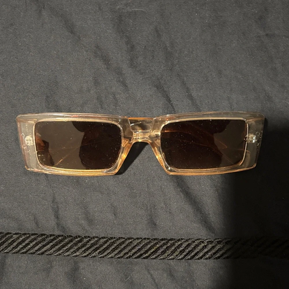 Transparent Rectangular Sunglasses - Picture 2 of 2